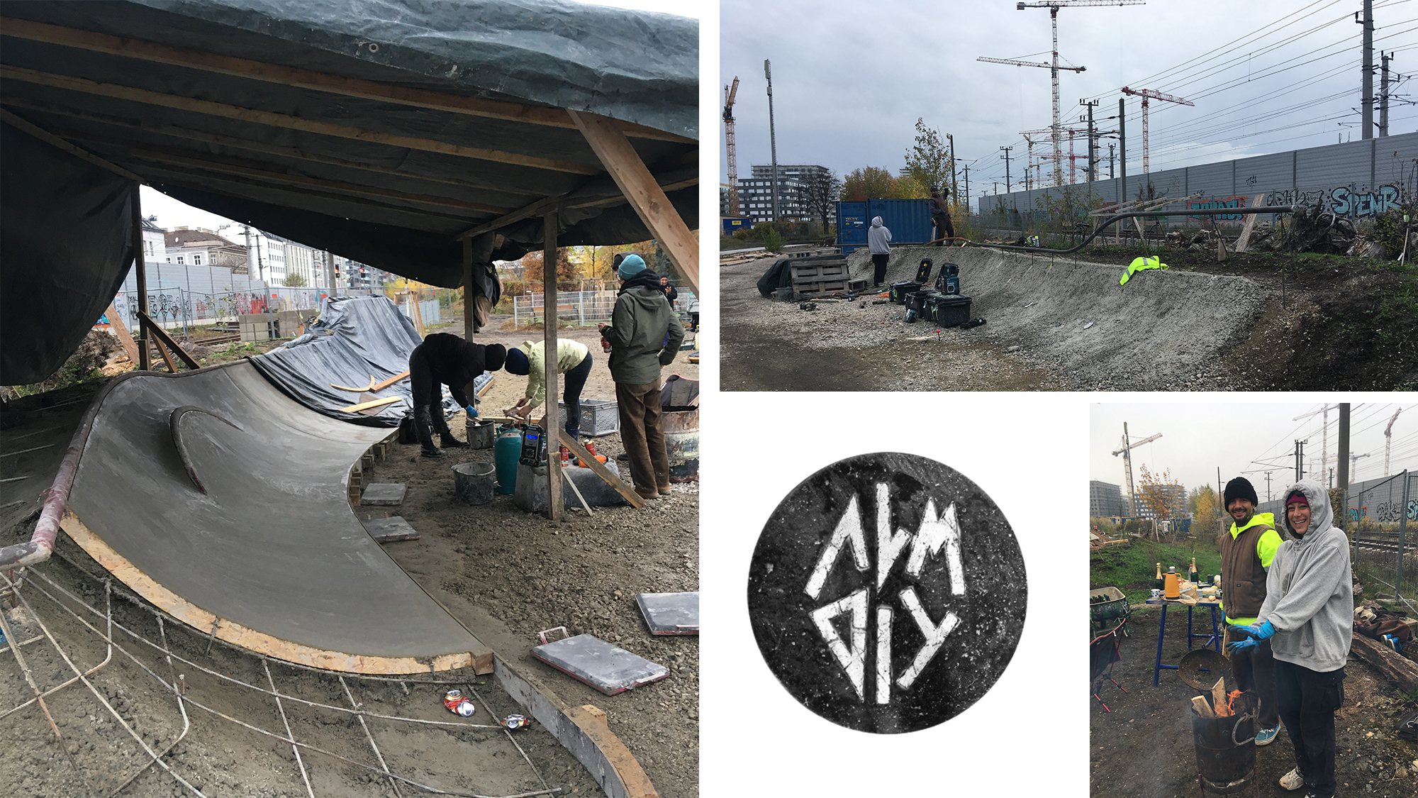 Skateparkbaustelle Wien